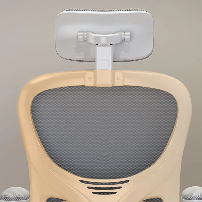 Modern Minimalist Ergonomic Design Metal PP Mesh Fabric Desk Chair With Backrest Adjustable Armrest For Home Office