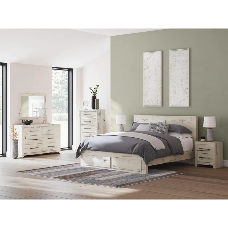 Signature Design by Ashley Lawroy B2310B46 6 pc King Panel Bedroom Set