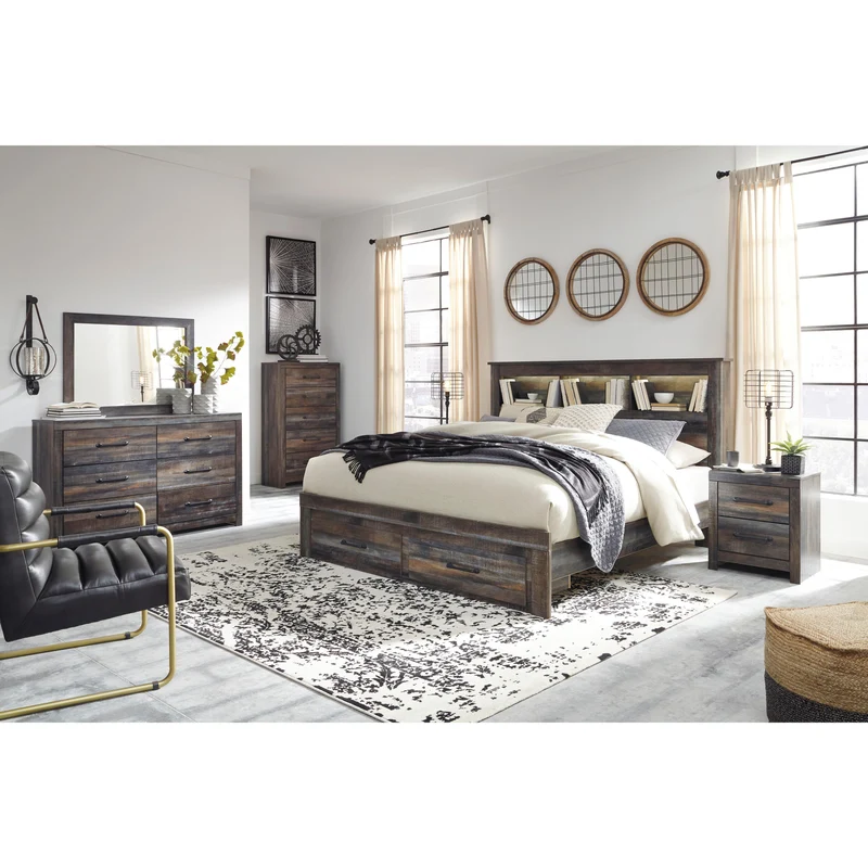 Signature Design by Ashley Drystan B211B22 7 pc King Storage Bedroom Set
