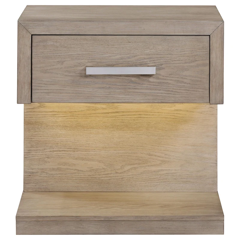 Coaster Furniture Kenora 224852 1-Drawer Nightstand Bedside Table - Barley Brown