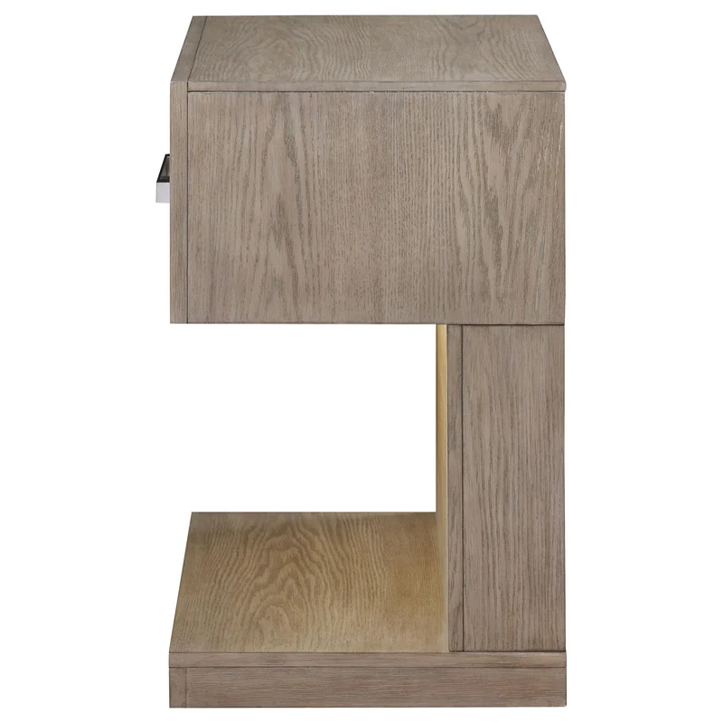 Coaster Furniture Kenora 224852 1-Drawer Nightstand Bedside Table - Barley Brown