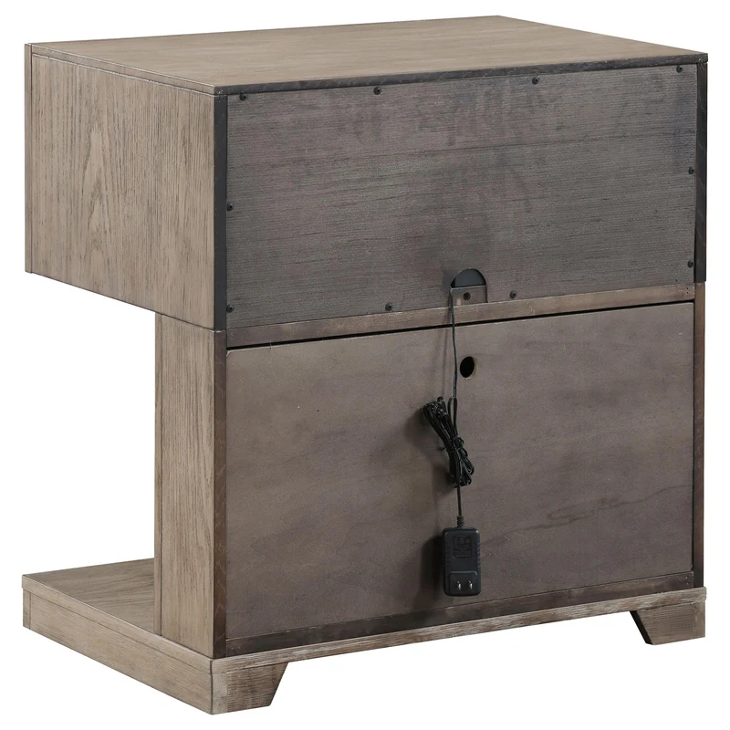 Coaster Furniture Kenora 224852 1-Drawer Nightstand Bedside Table - Barley Brown