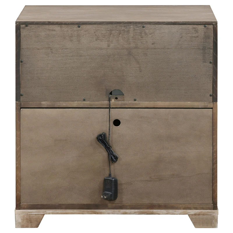 Coaster Furniture Kenora 224852 1-Drawer Nightstand Bedside Table - Barley Brown