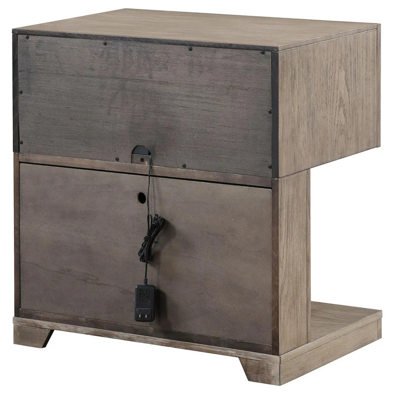 Coaster Furniture Kenora 224852 1-Drawer Nightstand Bedside Table - Barley Brown
