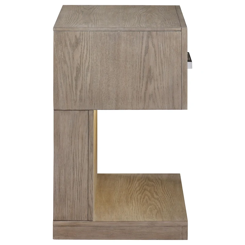 Coaster Furniture Kenora 224852 1-Drawer Nightstand Bedside Table - Barley Brown
