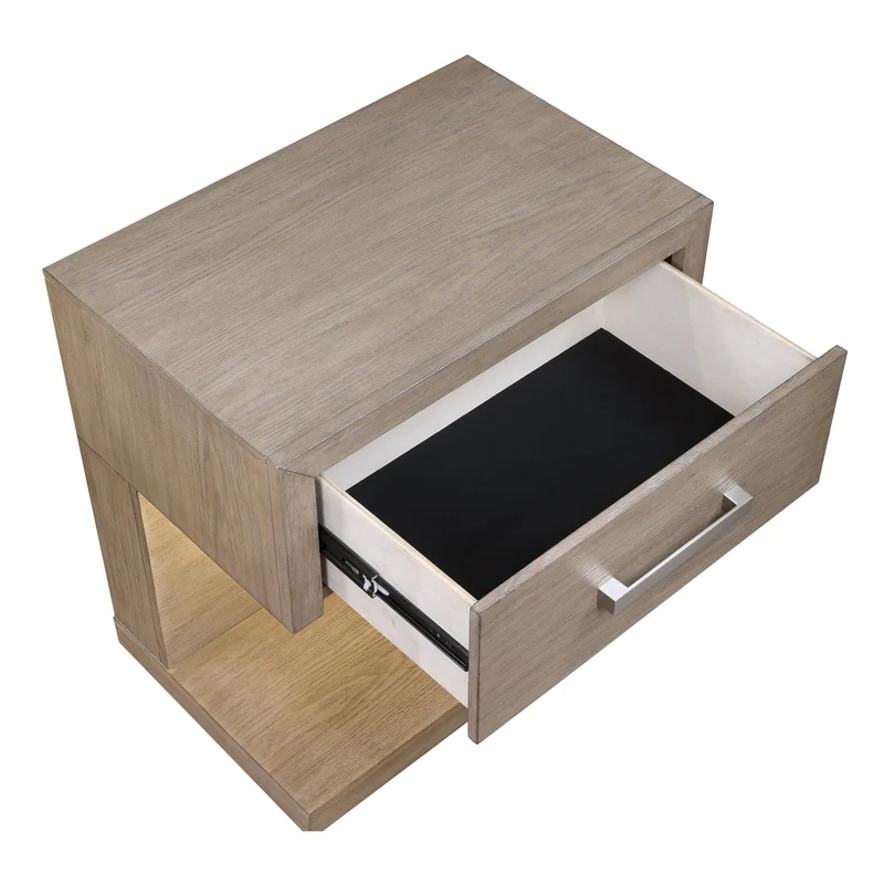 Coaster Furniture Kenora 224852 1-Drawer Nightstand Bedside Table - Barley Brown