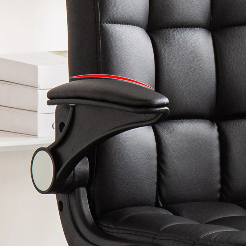 Modern Minimalist Linen MDF Plastic Metal Mid-Back Swivel Height Adjustable Desk Chair Backrest Armrest For Home Office