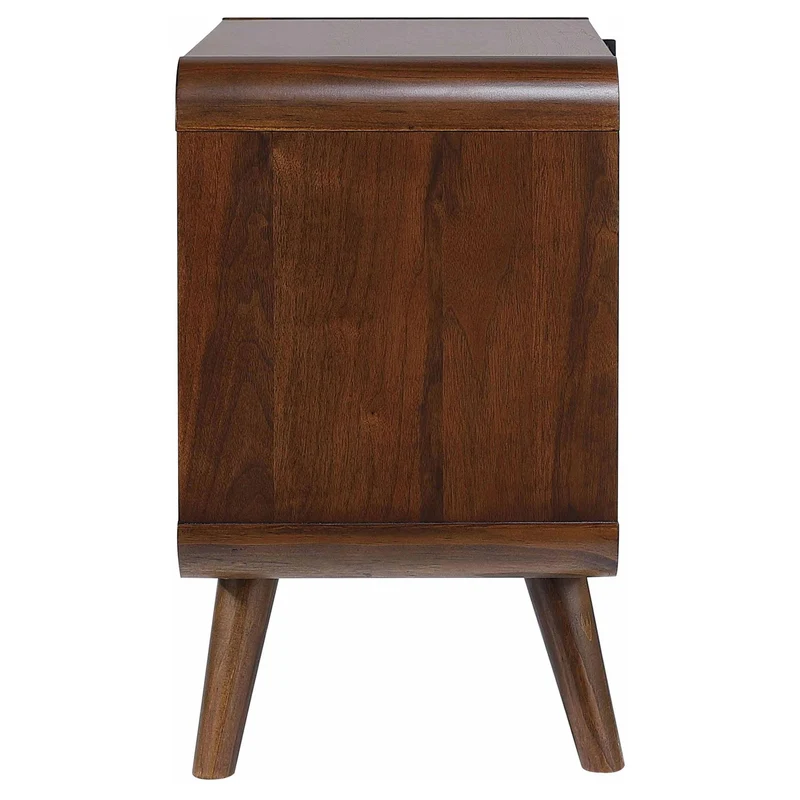 Coaster Furniture Robyn 205132 2-Drawer Nightstand Bedside Table - Dark Walnut