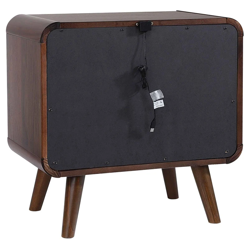 Coaster Furniture Robyn 205132 2-Drawer Nightstand Bedside Table - Dark Walnut