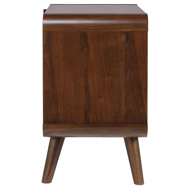 Coaster Furniture Robyn 205132 2-Drawer Nightstand Bedside Table - Dark Walnut