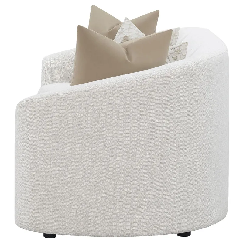 Coaster Furniture Rainn 509171 Boucle Upholstered Sloped Arm Sofa - Latte