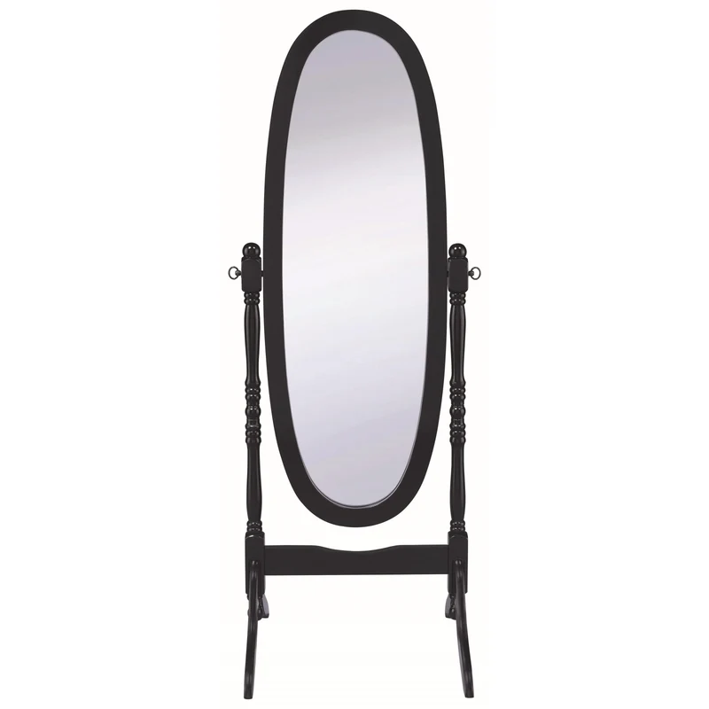 Coaster Furniture Foyet 950803 Wood Adjustable Full Length Cheval Mirror - Black