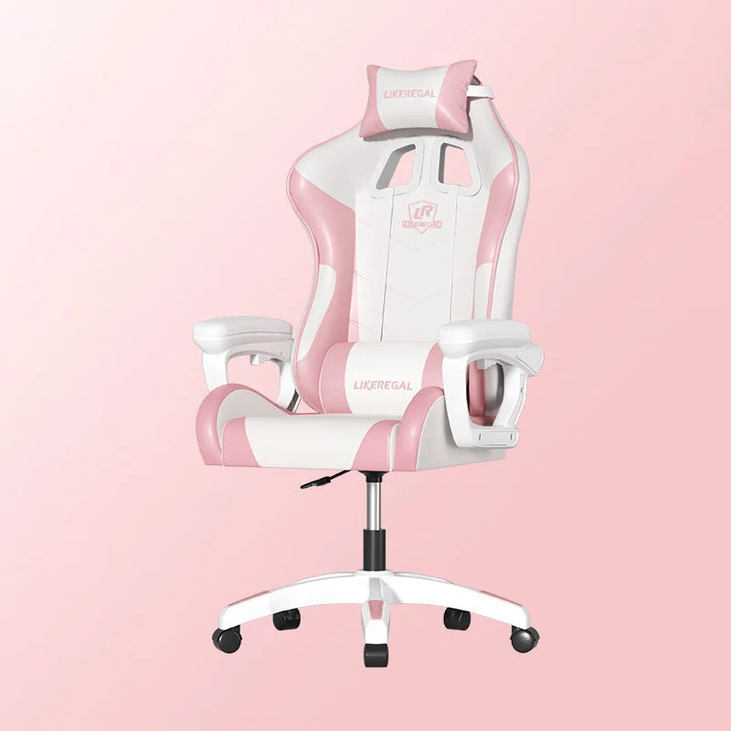 Modern Minimalist Curved Seat Cushion Faux Nappa Leather Sponge Nylon Legs Desk Chair Backrest Armrest For Home Office