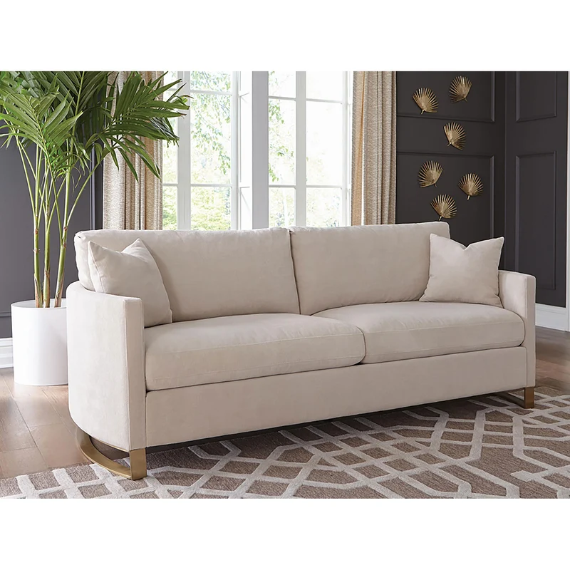 Coaster Furniture Corliss 508821 Upholstered Curved Track Arm Sofa - Beige