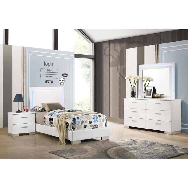 Coaster Furniture Felicity 203500T-S4L 6 pc Twin Bedroom Set