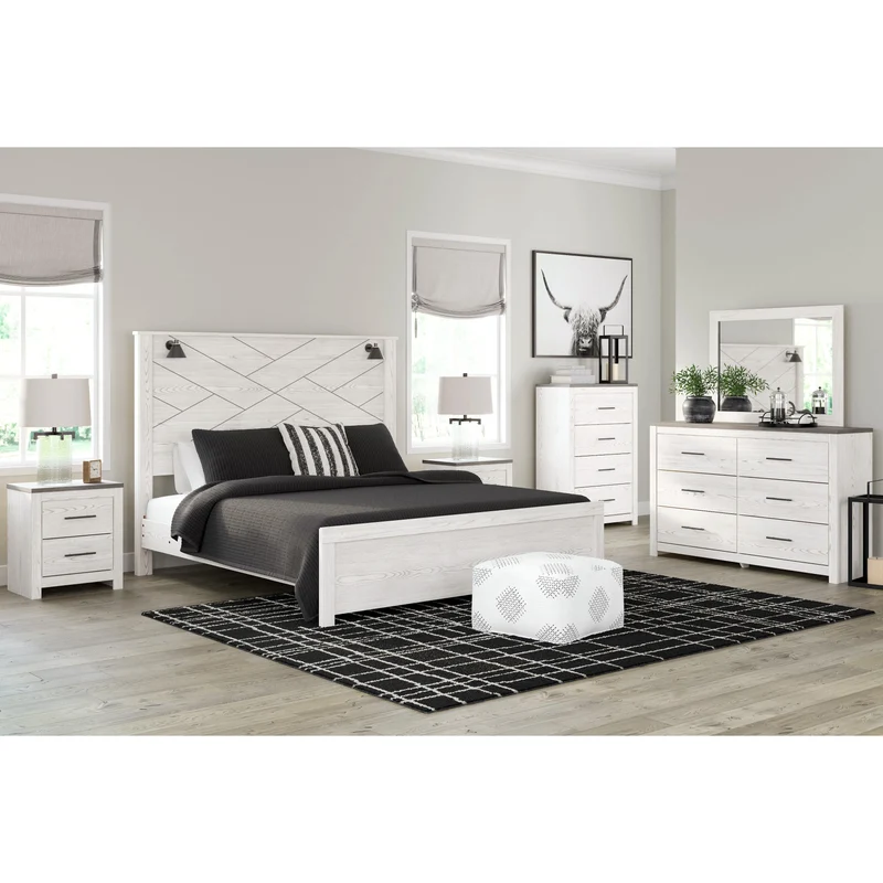 Signature Design by Ashley Gerridan B1190B20 6 pc King Panel Bedroom Set