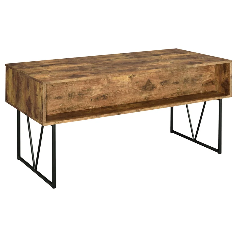 Coaster Furniture Analiese 800999 63-inch 4-Drawer Writing Desk - Rustic Nutmeg