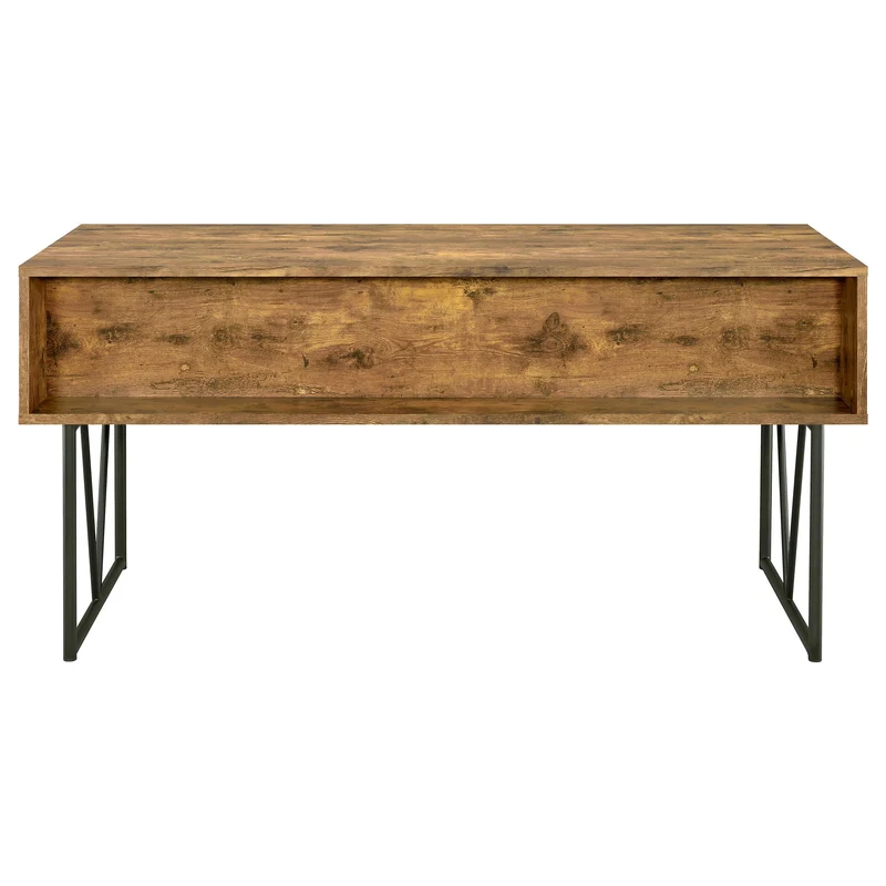 Coaster Furniture Analiese 800999 63-inch 4-Drawer Writing Desk - Rustic Nutmeg