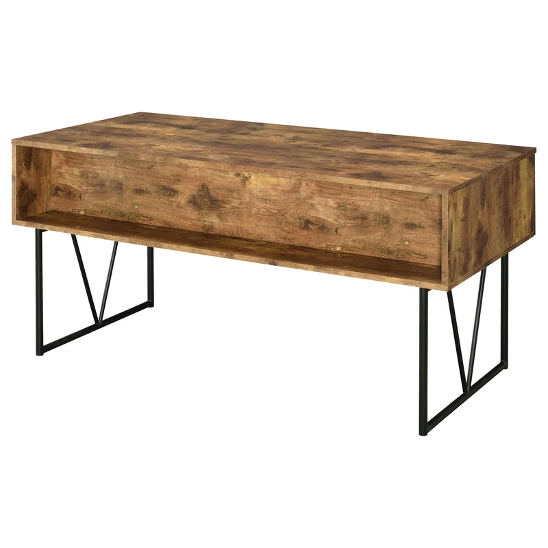 Coaster Furniture Analiese 800999 63-inch 4-Drawer Writing Desk - Rustic Nutmeg