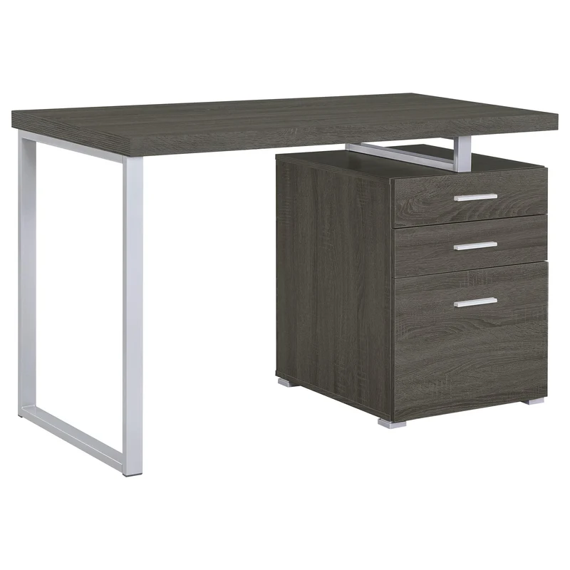 Coaster Furniture Brennan 800520 47-inch 3-Drawer Office Computer Desk - Weathered Grey