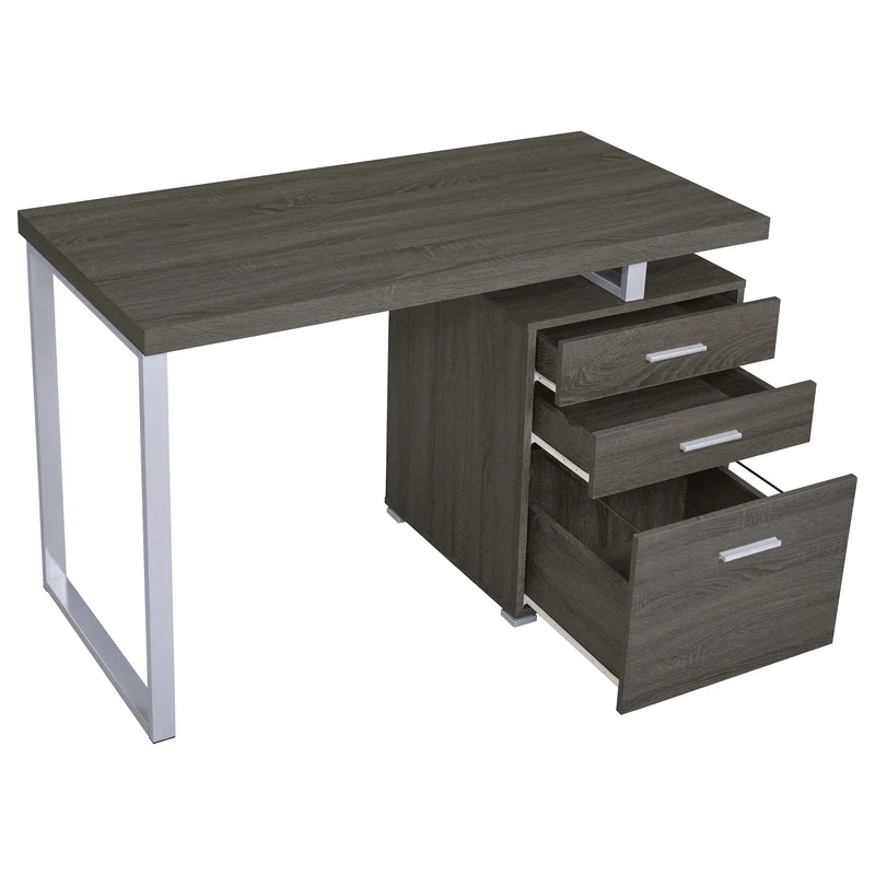 Coaster Furniture Brennan 800520 47-inch 3-Drawer Office Computer Desk - Weathered Grey