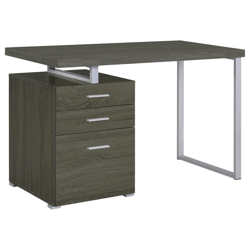 Coaster Furniture Brennan 800520 47-inch 3-Drawer Office Computer Desk - Weathered Grey