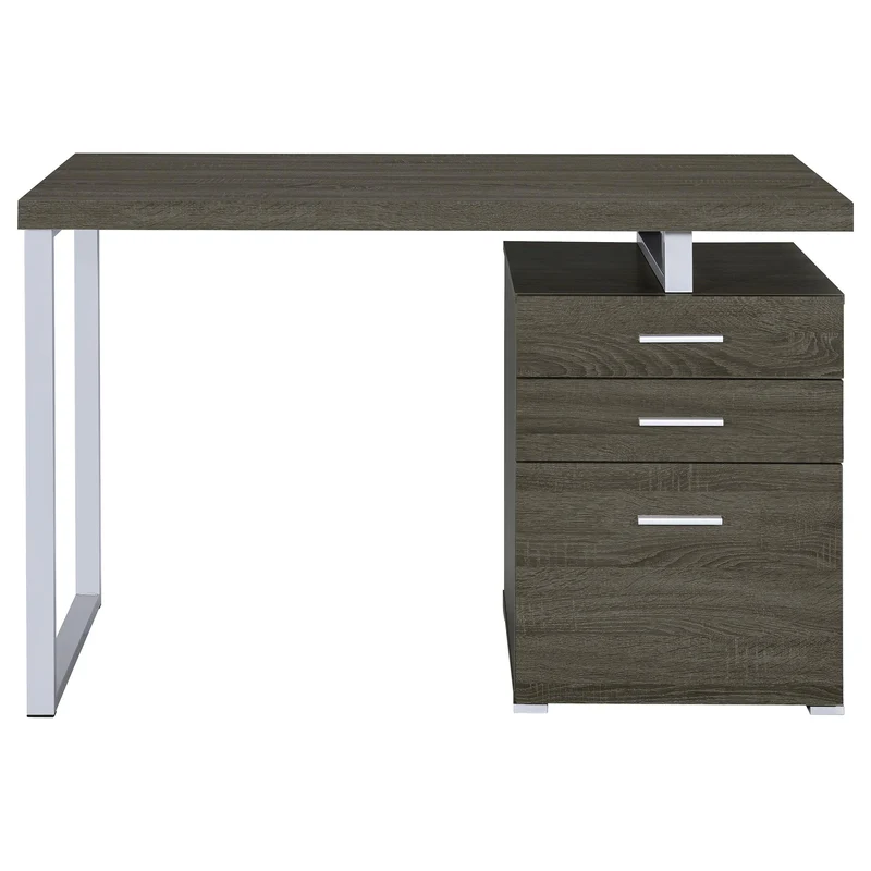 Coaster Furniture Brennan 800520 47-inch 3-Drawer Office Computer Desk - Weathered Grey
