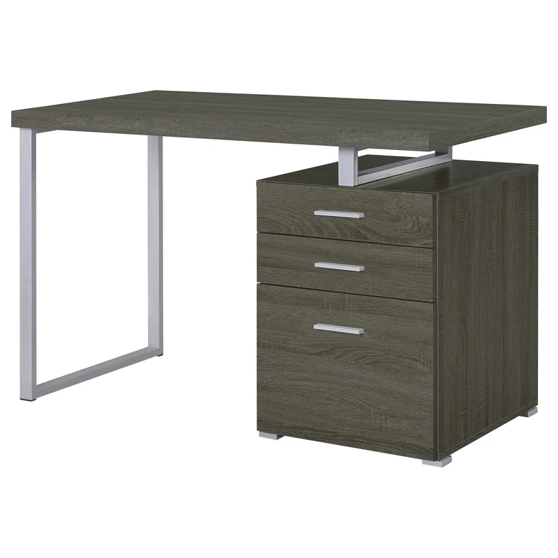Coaster Furniture Brennan 800520 47-inch 3-Drawer Office Computer Desk - Weathered Grey