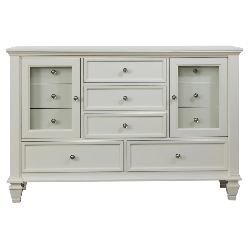 Coaster Furniture Sandy Beach 201303 11-Drawer Dresser - Cream White