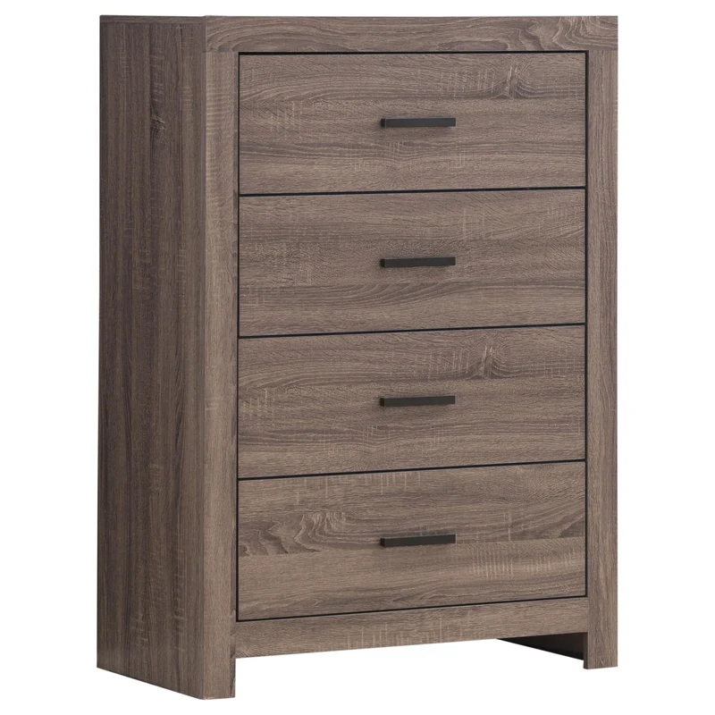 Coaster Furniture Brantford 207045 4-Drawer Bedroom Chest - Barrel Oak