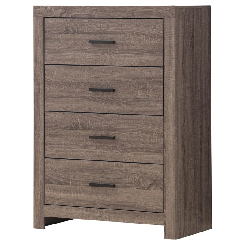 Coaster Furniture Brantford 207045 4-Drawer Bedroom Chest - Barrel Oak