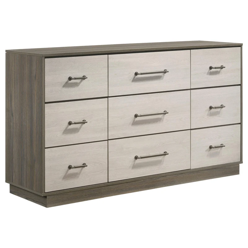 Coaster Furniture Fenwick 224983 9-Drawer Dresser - Grey Oak