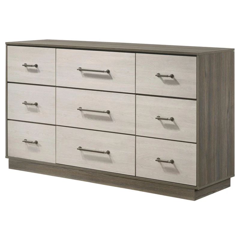 Coaster Furniture Fenwick 224983 9-Drawer Dresser - Grey Oak