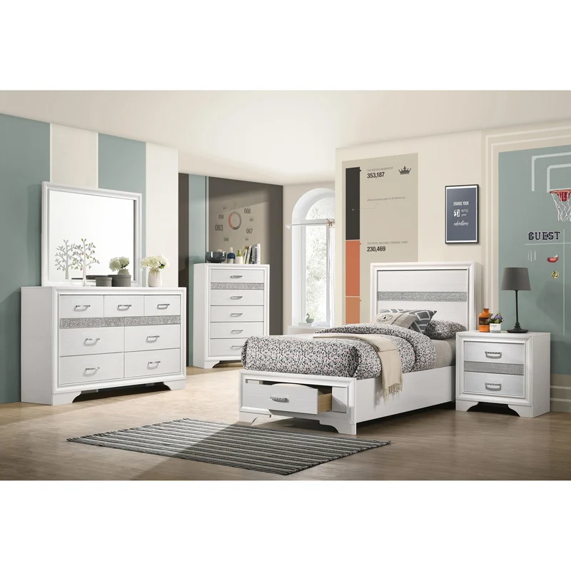 Coaster Furniture Miranda 205111T-S4 6 pc Twin Storage Bedroom Set