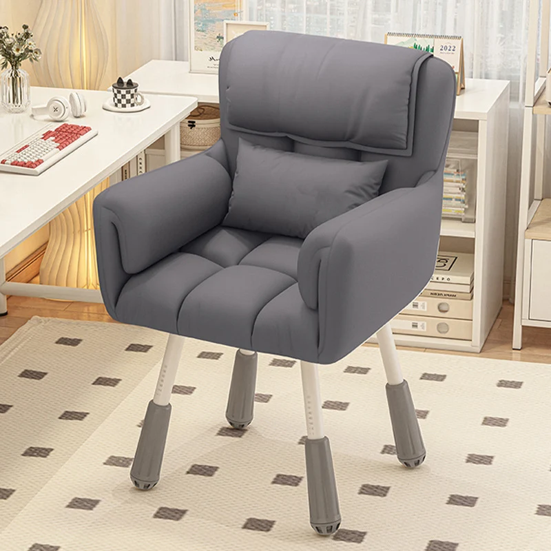 Modern Minimalist Rectangular Cushion Velvet Fabric Synthetic Fabric Iron Sponge Desk Chair Backrest Armrest For Home Office
