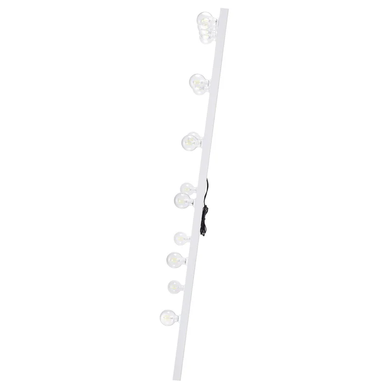 Coaster Furniture Zayan 969558 32 x 71 Inch Floor Mirror LED Lighting - White Gloss