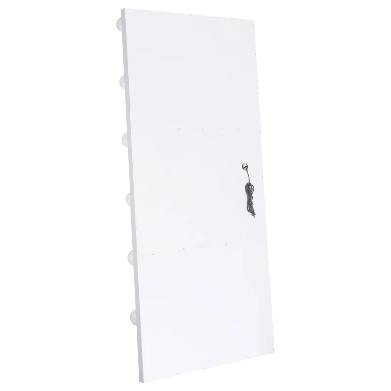Coaster Furniture Zayan 969558 32 x 71 Inch Floor Mirror LED Lighting - White Gloss