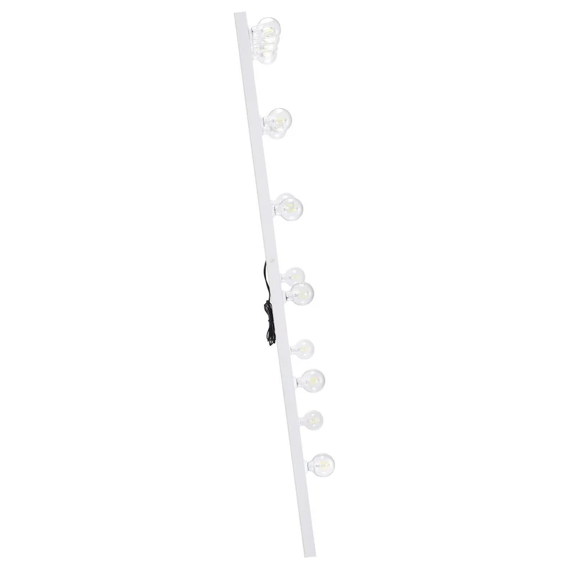 Coaster Furniture Zayan 969558 32 x 71 Inch Floor Mirror LED Lighting - White Gloss