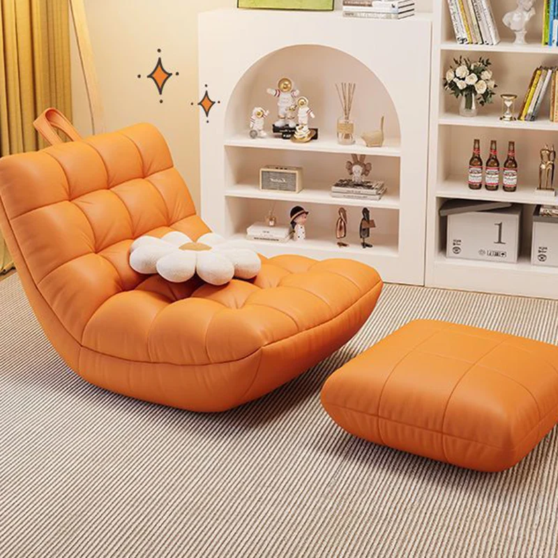 Contemporary Scandinavian Synthetic Fabric EPS Plaid Rectangular Curved Accent Chair With Backrest For Living Room