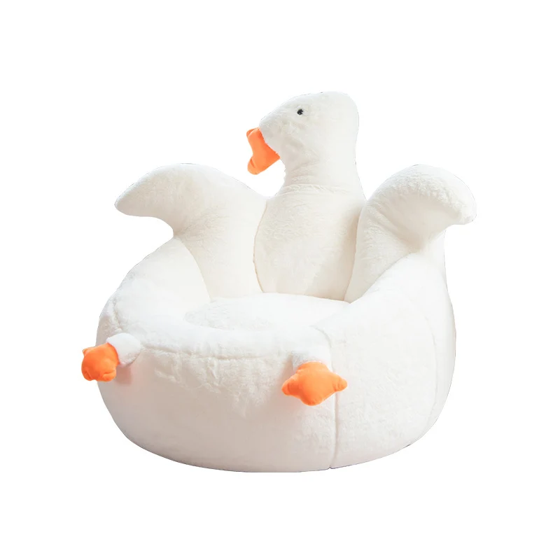 Contemporary Creative Kids Faux Rabbit Fur EPS EPP Goose Shaped Sofa Backrest Armrest For Living Room