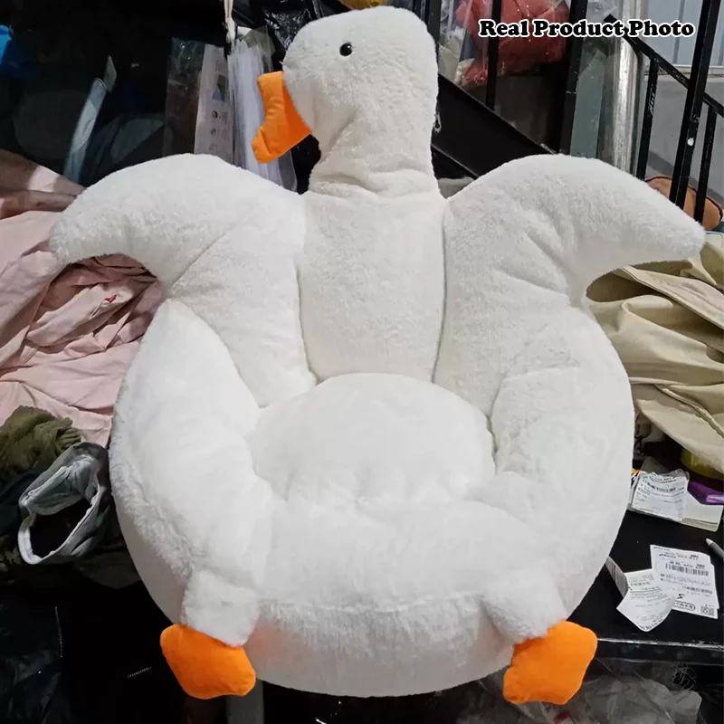 Contemporary Creative Kids Faux Rabbit Fur EPS EPP Goose Shaped Sofa Backrest Armrest For Living Room