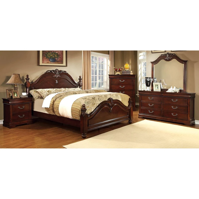 Furniture of America Mandura CM7260Q 6 pc Queen Poster Bedroom Set