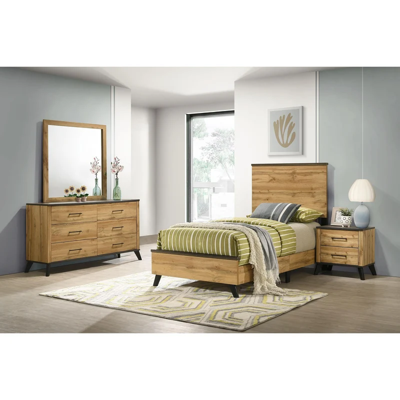 Coaster Furniture Kaywood 225001T-S4 6 pc Twin Panel Bedroom Set