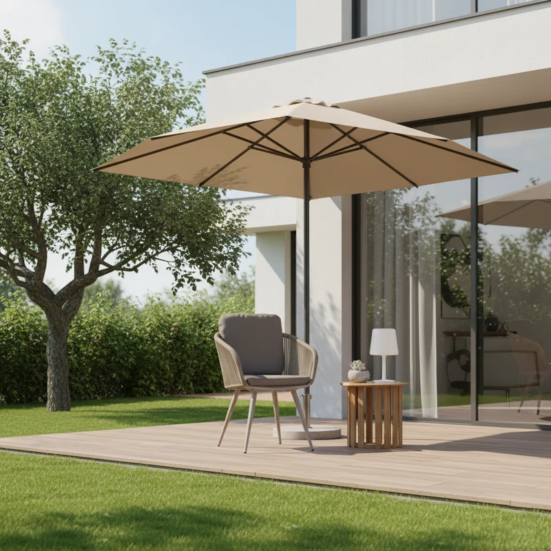 Contemporary Rope Woven Outdoor Dining Chair - Aluminum Frame Accent Armchair For Garden & Balcony