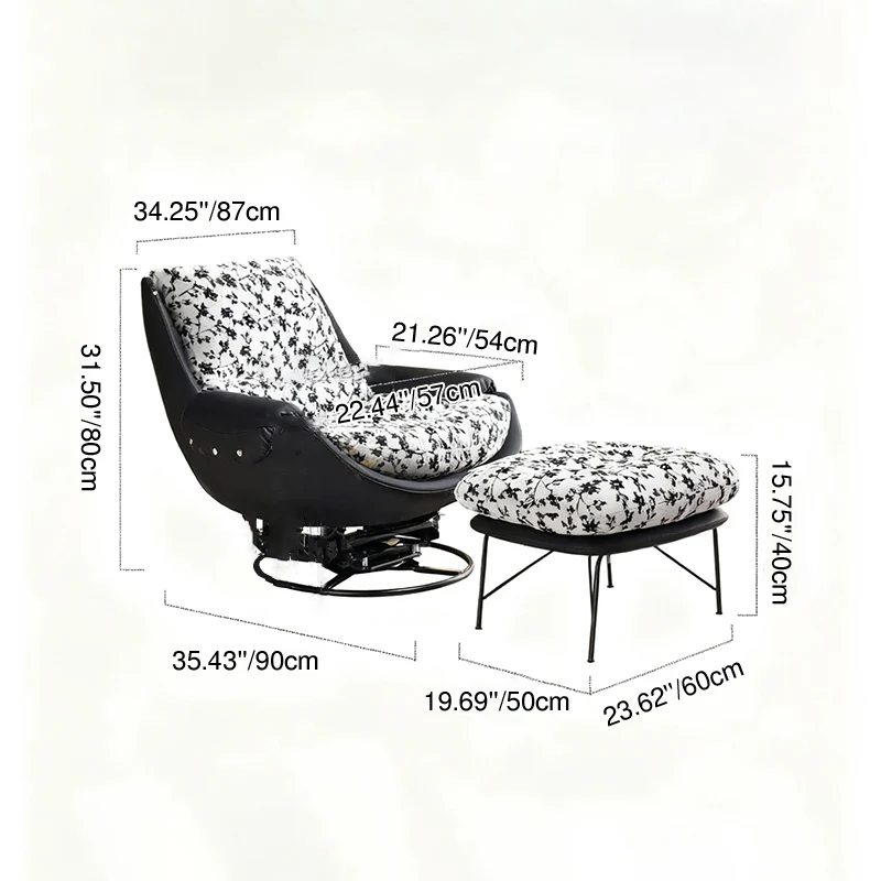 360° Rotatable Sofa Chair - Modern Minimalist Style Ergonomic Accent Chair For Living Room & Bedroom