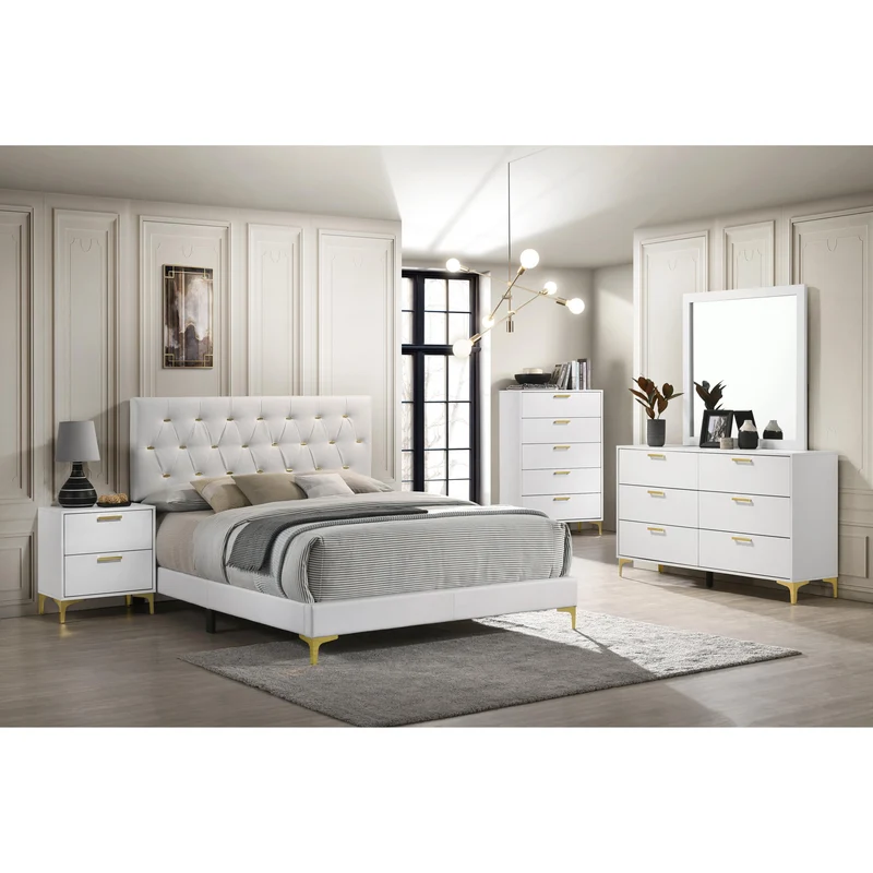 Coaster Furniture Kendall 224401KE-S5 7 pc King Upholstered Bedroom Set