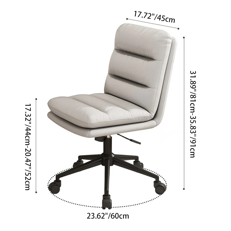 Contemporary Scandinavian Square High-Quality Faux Leather Plywood Steel Office Chair For Home Office