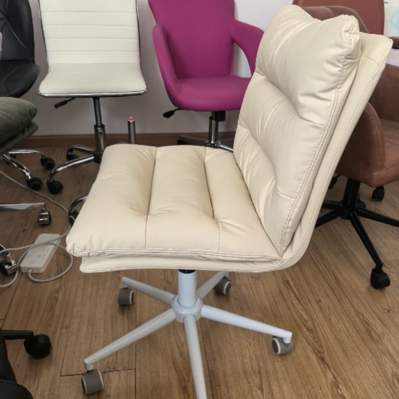 Contemporary Scandinavian Square High-Quality Faux Leather Plywood Steel Office Chair For Home Office