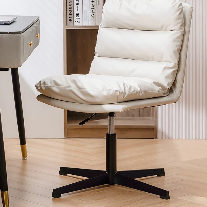 Contemporary Scandinavian Square High-Quality Faux Leather Plywood Steel Office Chair For Home Office
