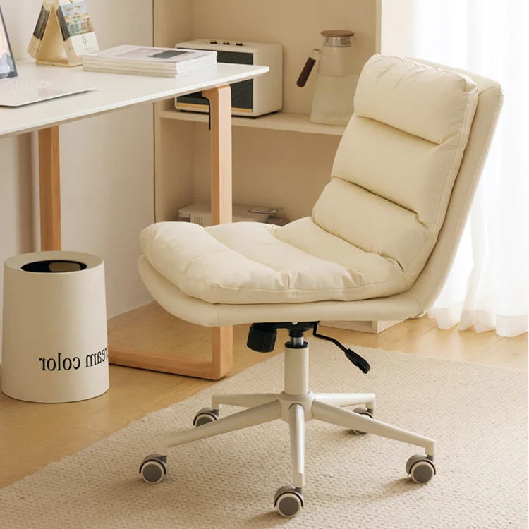 Contemporary Scandinavian Square High-Quality Faux Leather Plywood Steel Office Chair For Home Office